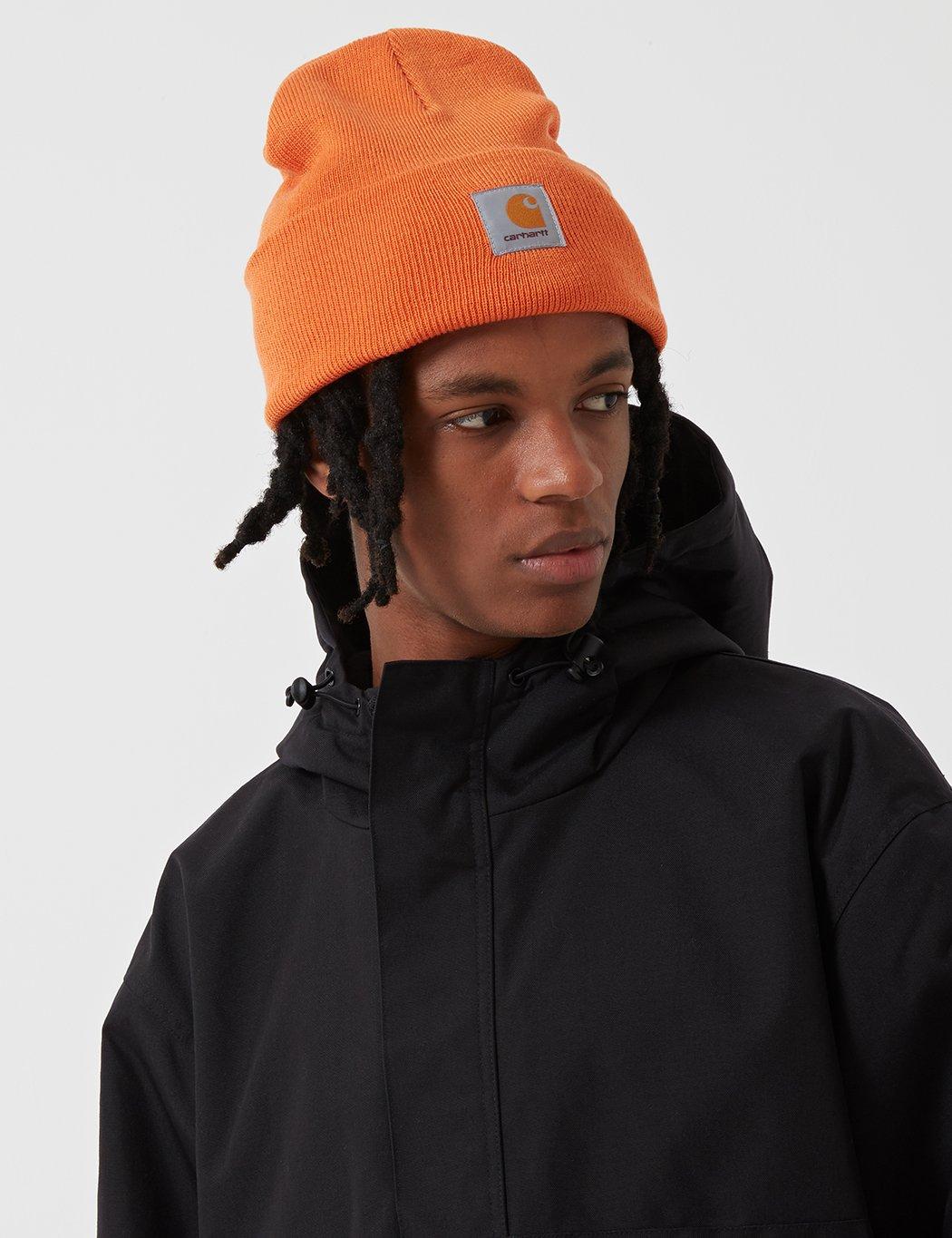 orange carhartt beanie