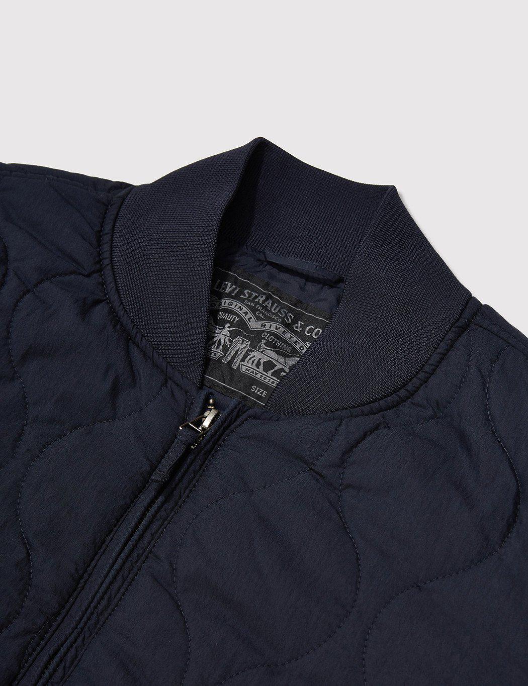 levi's thermore bomber jacket black
