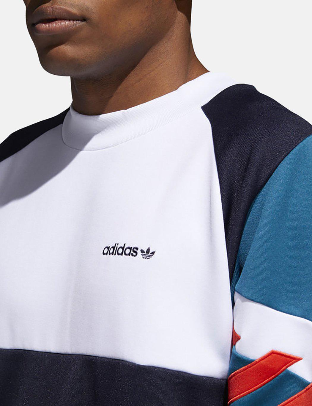 adidas Originals Synthetic Adidas Chop Shop Crew Sweat in Navy (Blue) for  Men | Lyst UK