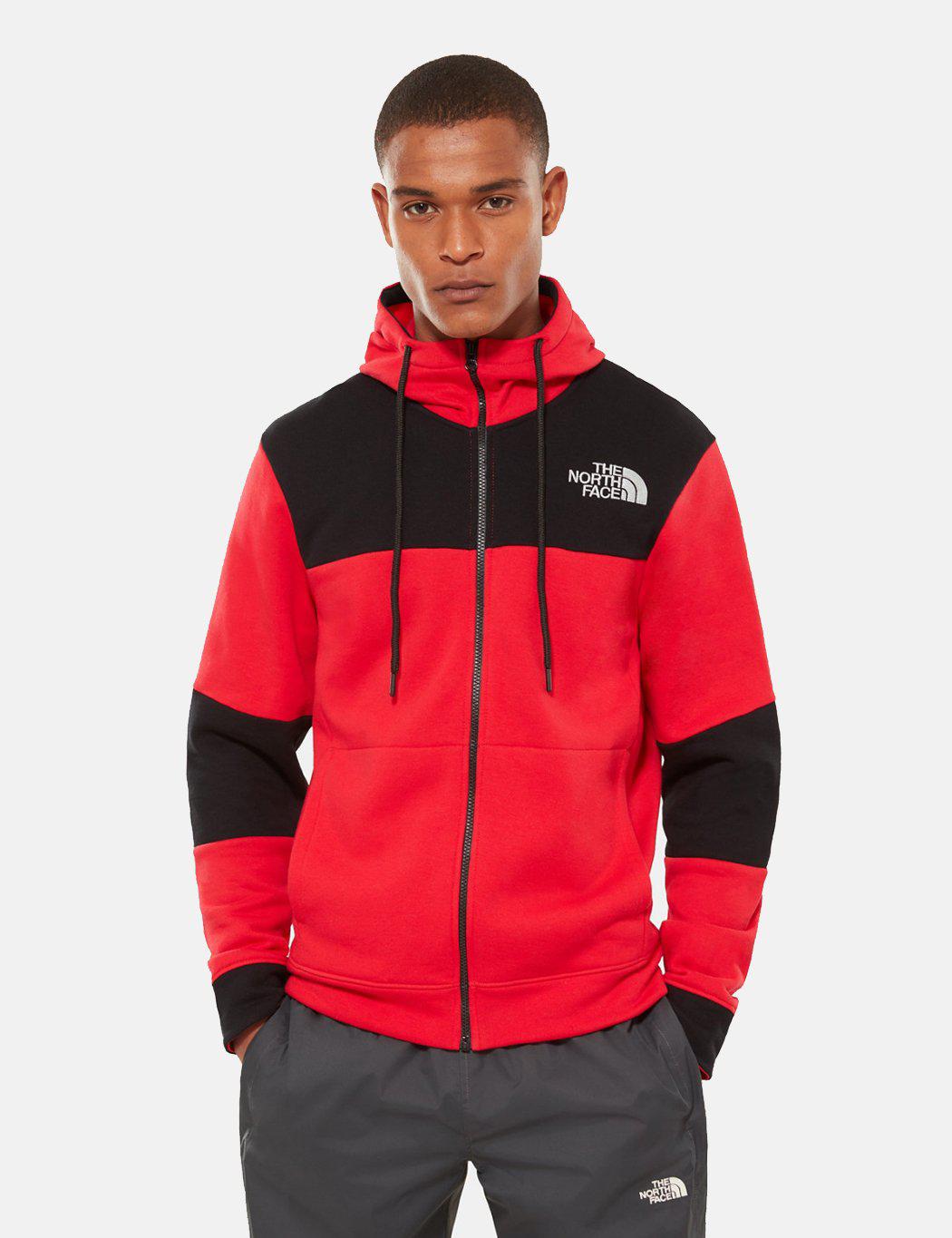 north face himalayan hoodie red