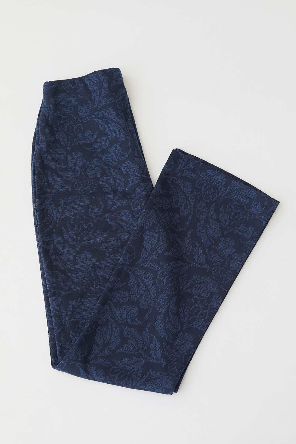 Urban Outfitters Uo Cara High-waisted Pattern Kick Flare Pant in Blue