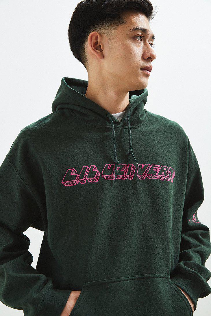Urban Outfitters Lil Uzi Vert Hoodie Sweatshirt in Green for Men | Lyst