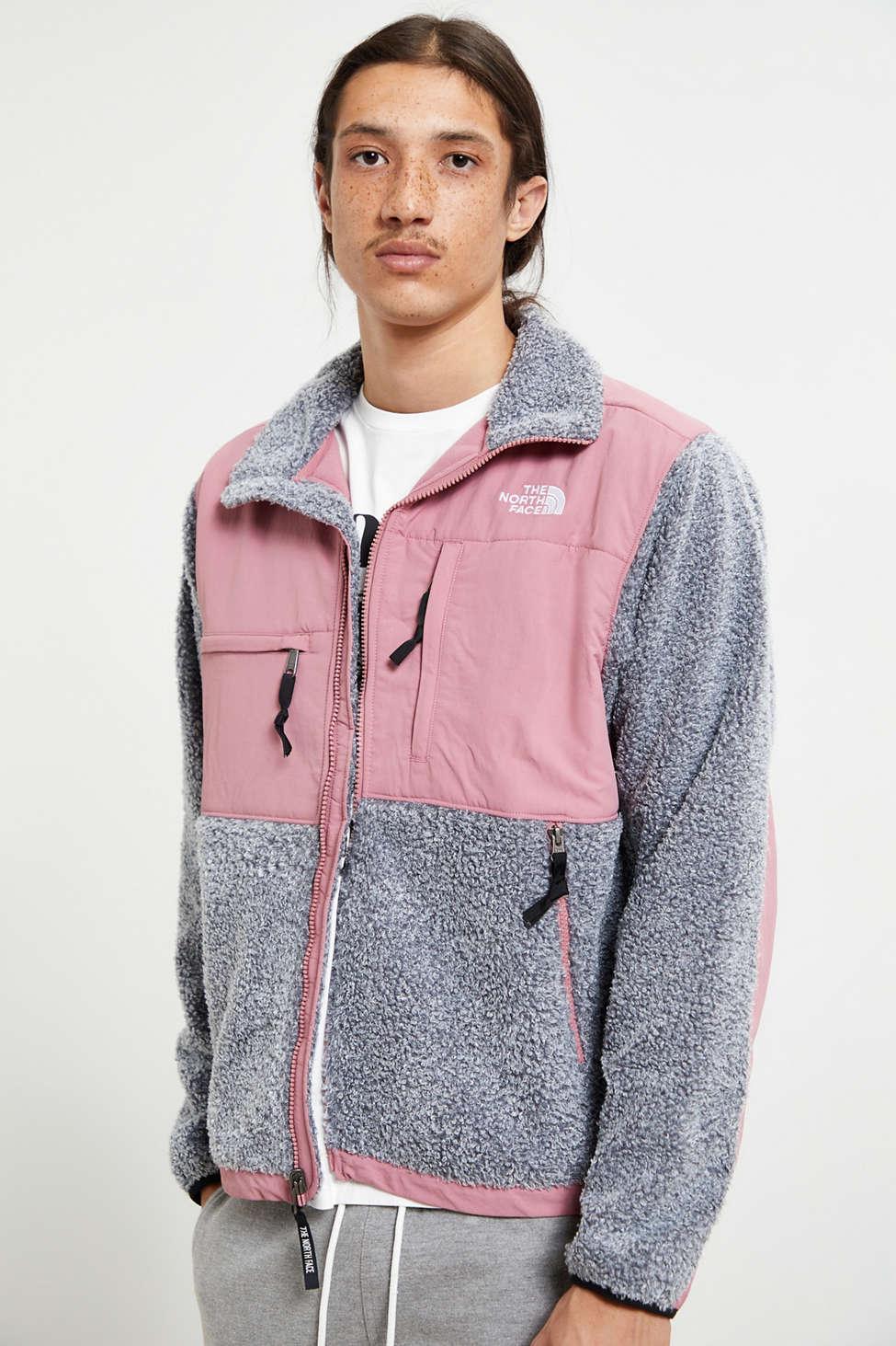 pink and gray jacket