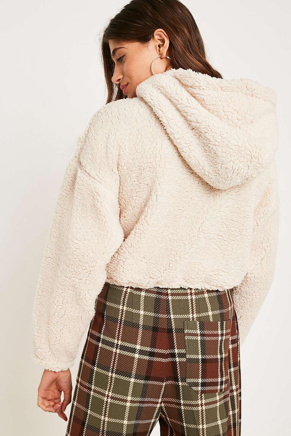 teddy hoodie urban outfitters