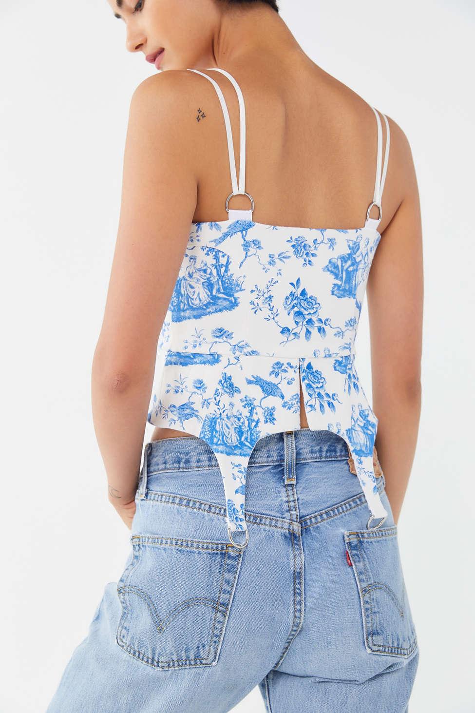 for love and lemons pierre bustier top