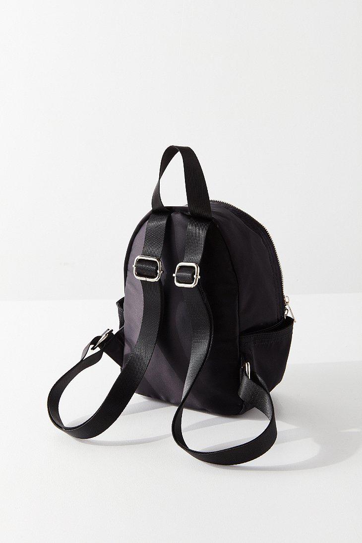 black satin backpack