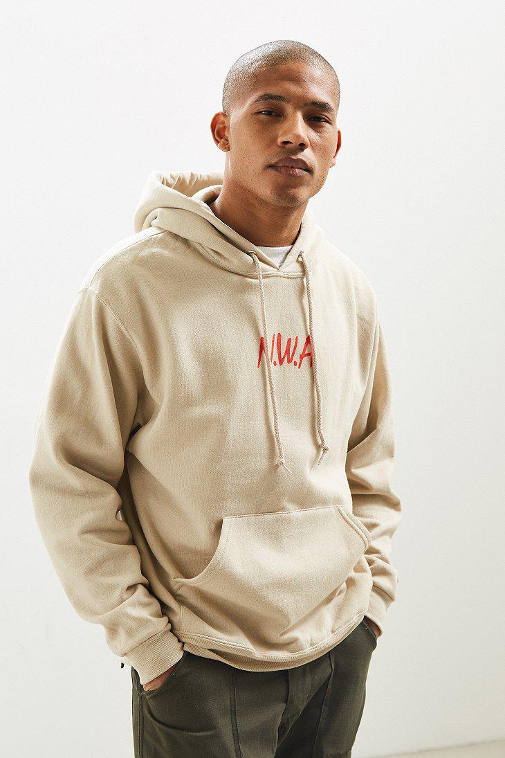 Urban Outfitters Cotton N.w.a. Hoodie Sweatshirt in Taupe (Natural) for Men  - Lyst