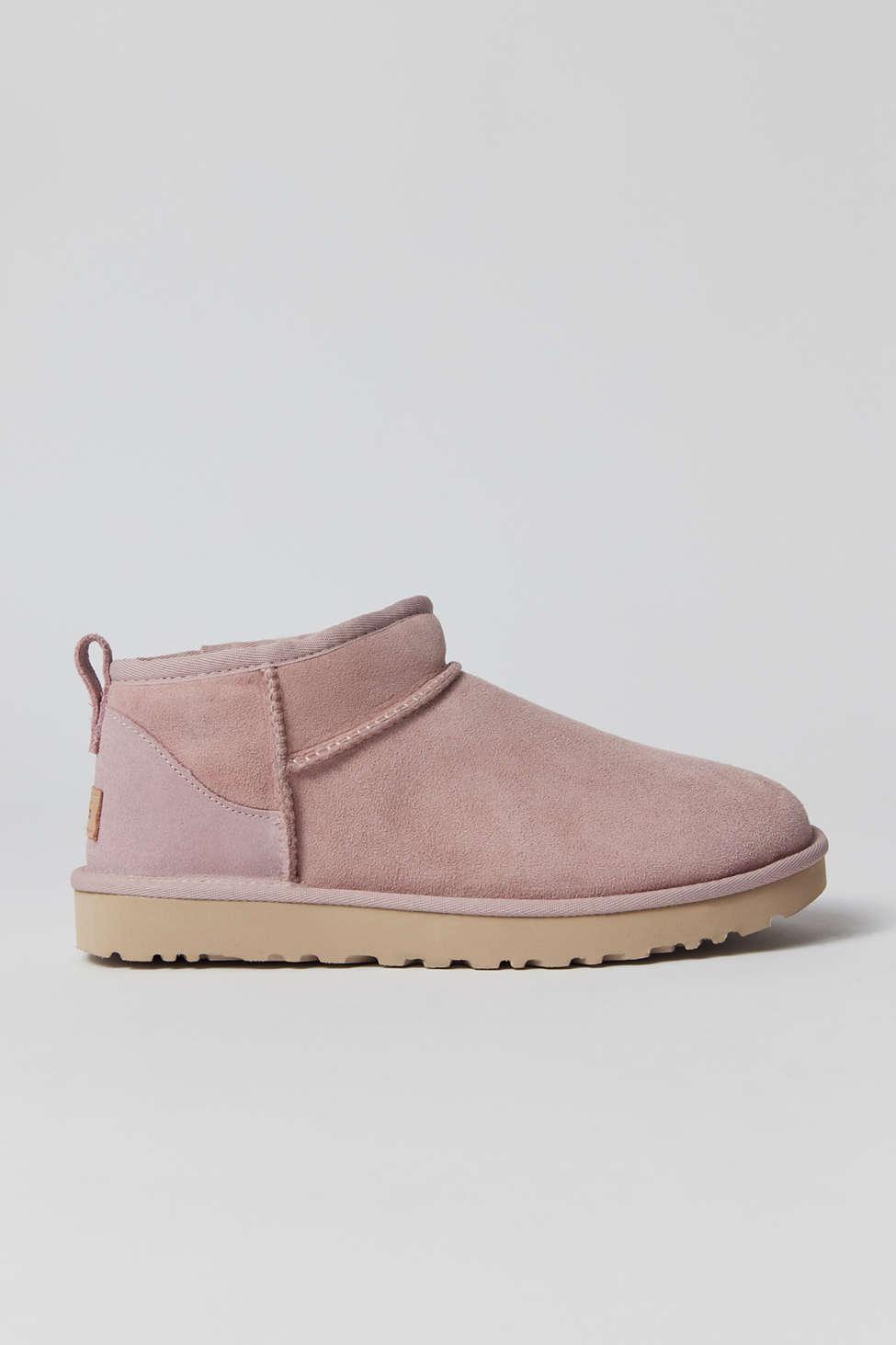 UGG Classic Ultra-mini Ankle Boot in Pink | Lyst