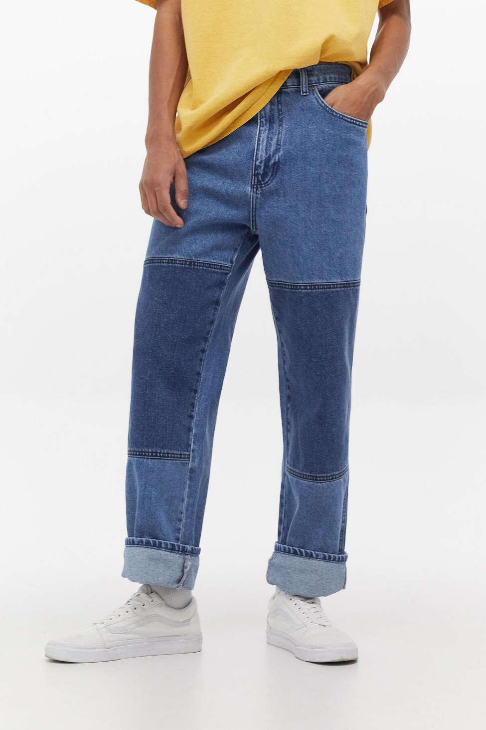 BDG Denim Blue Panel Louis Skate Jeans 