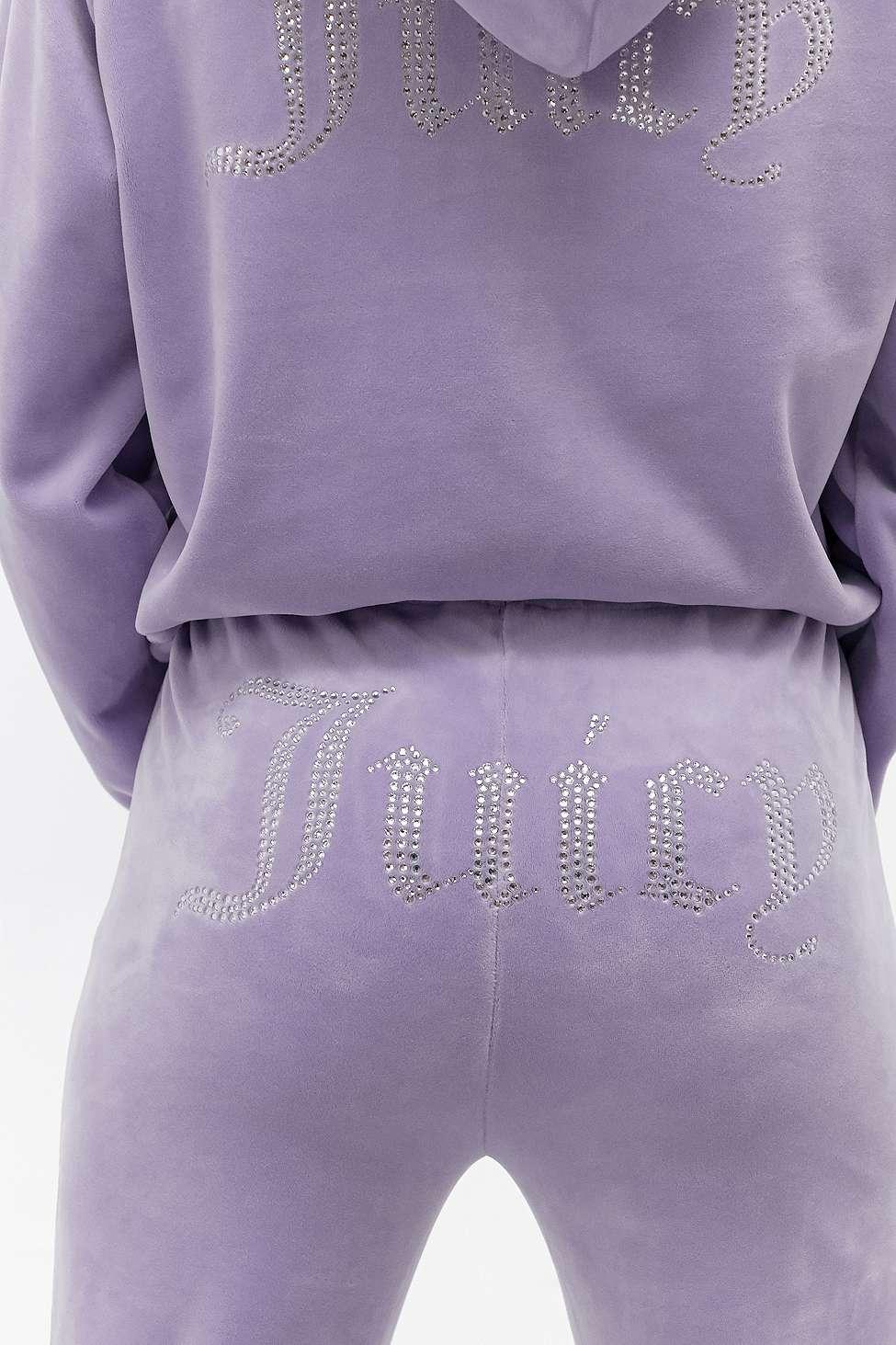 Juicy Couture UO Exclusive Embossed Velour Purple Flare Track