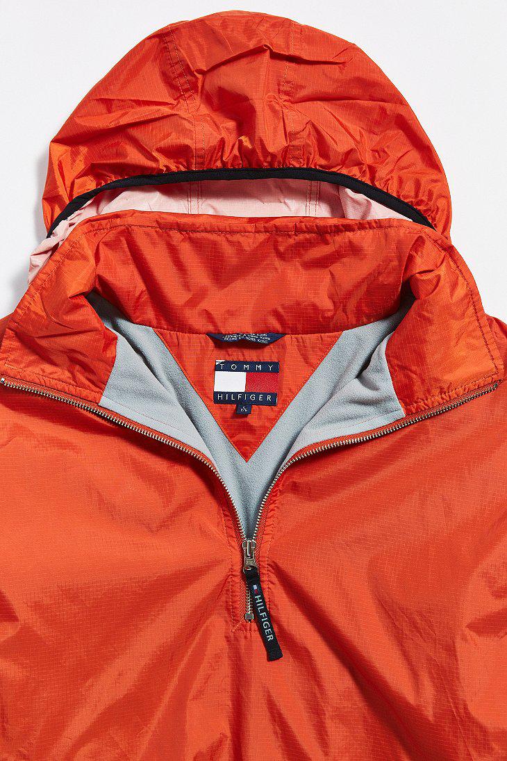 tommy hilfiger windbreaker orange