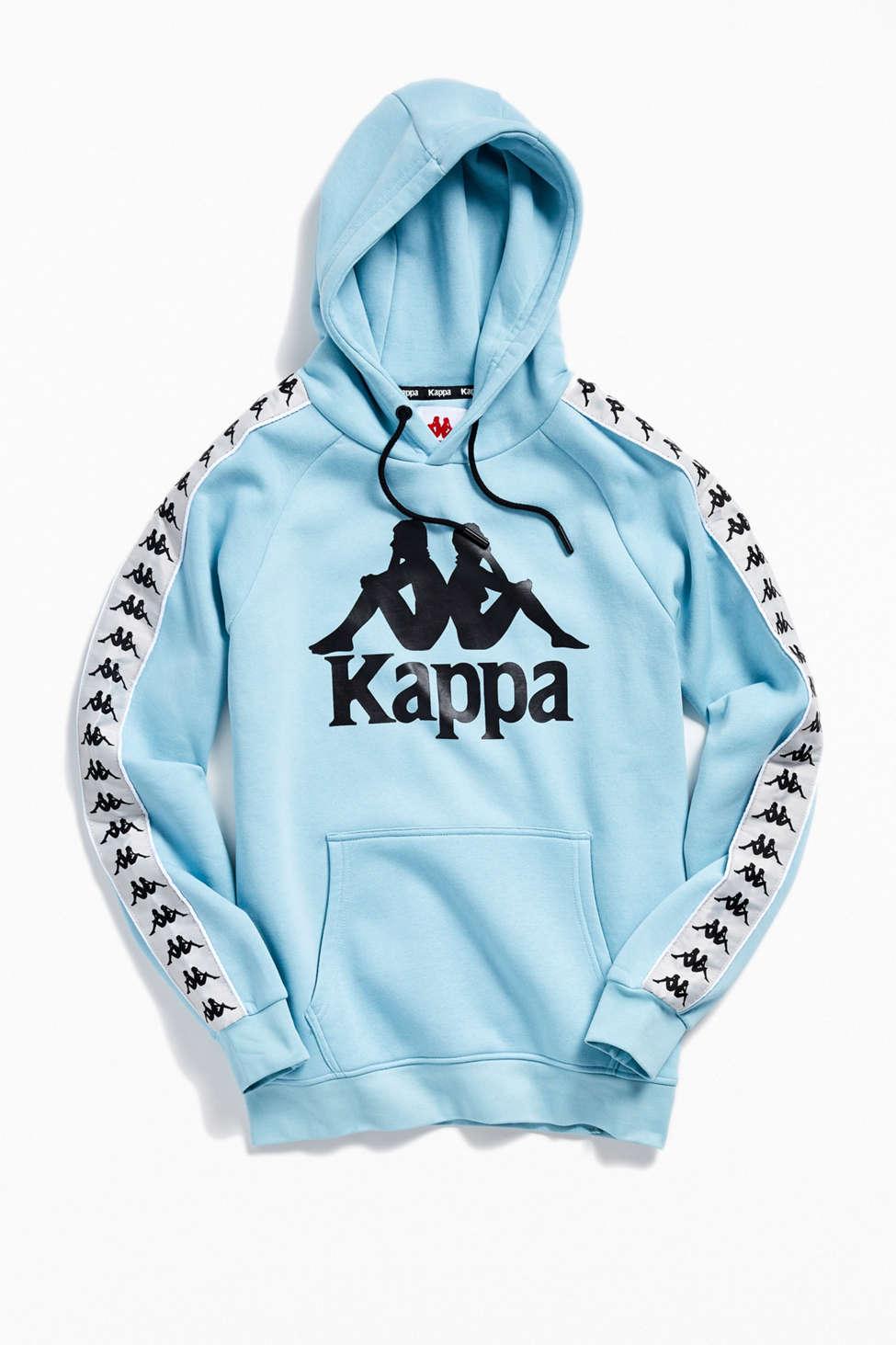 Kappa Cotton Banda Hurtado Hoodie Sweatshirt in Blue for Men - Lyst