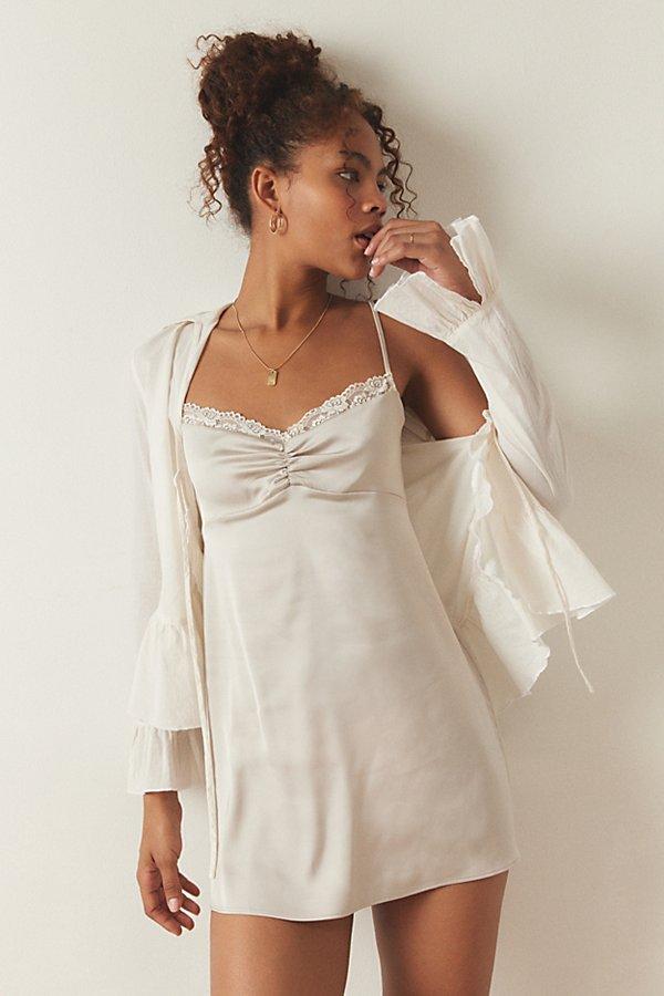 chinese dress ladies Whispered Touch Sheer Lace Slip Maxi Dress main image 0