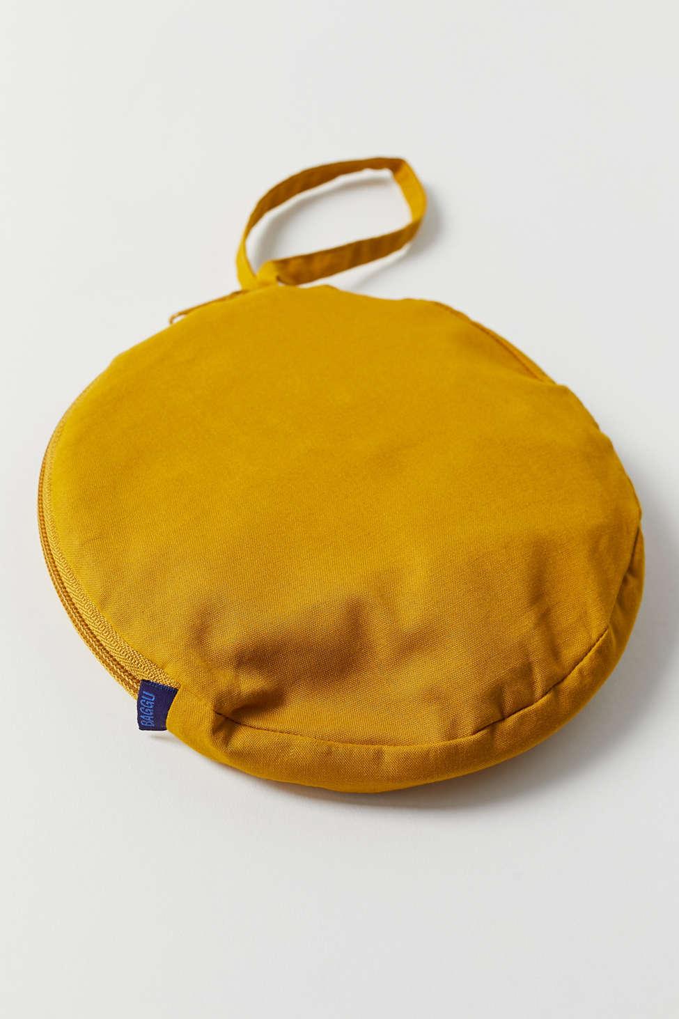 BAGGU Cotton Packable Sun Hat in Yellow 