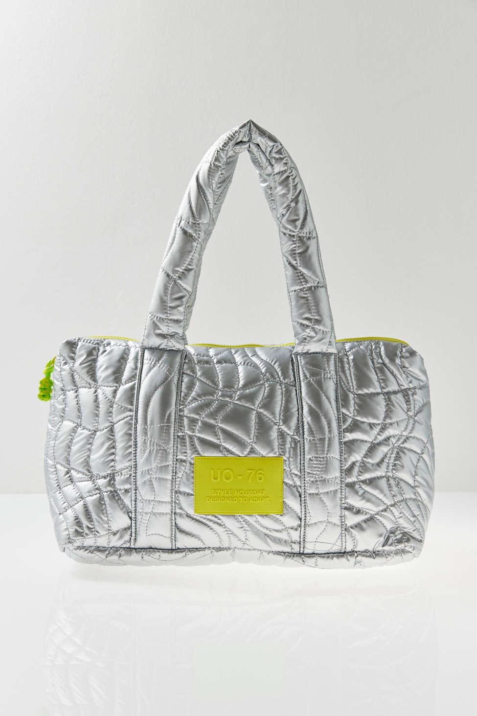 Urban Outfitters Bryn Puffy Mini Tote Bag in Gray