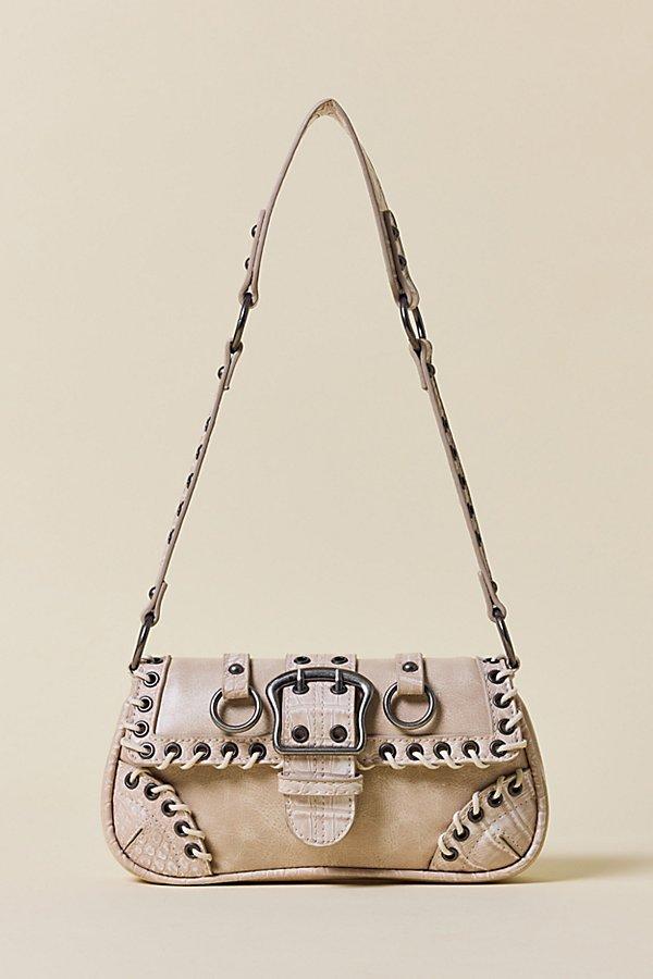 Silence + Noise Jade Laced Rivet Bag in Gray | Lyst