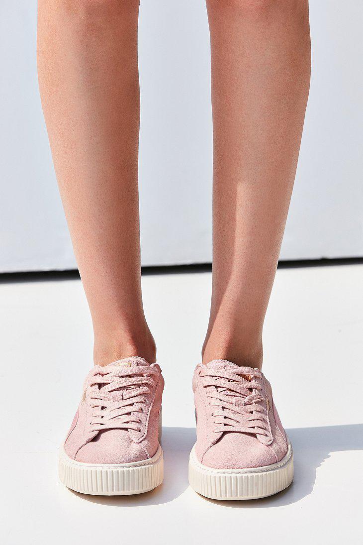 suede summer satin platform sneakers