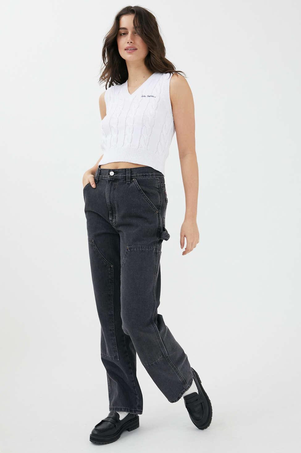 BDG High-waisted Carpenter Jean in Black | Lyst