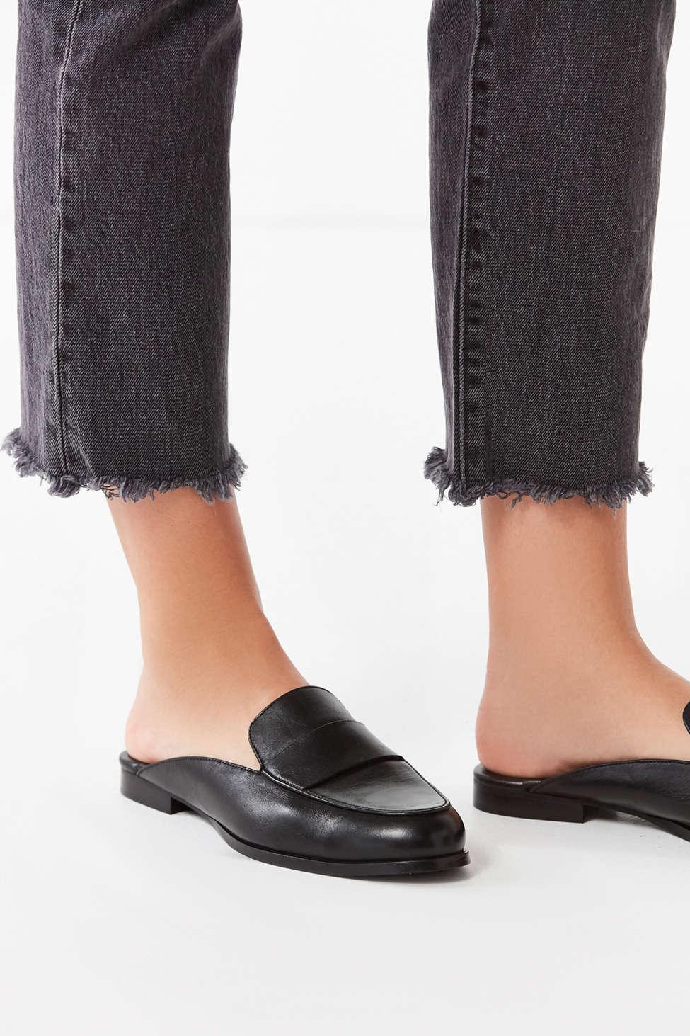 jules leather loafer mule