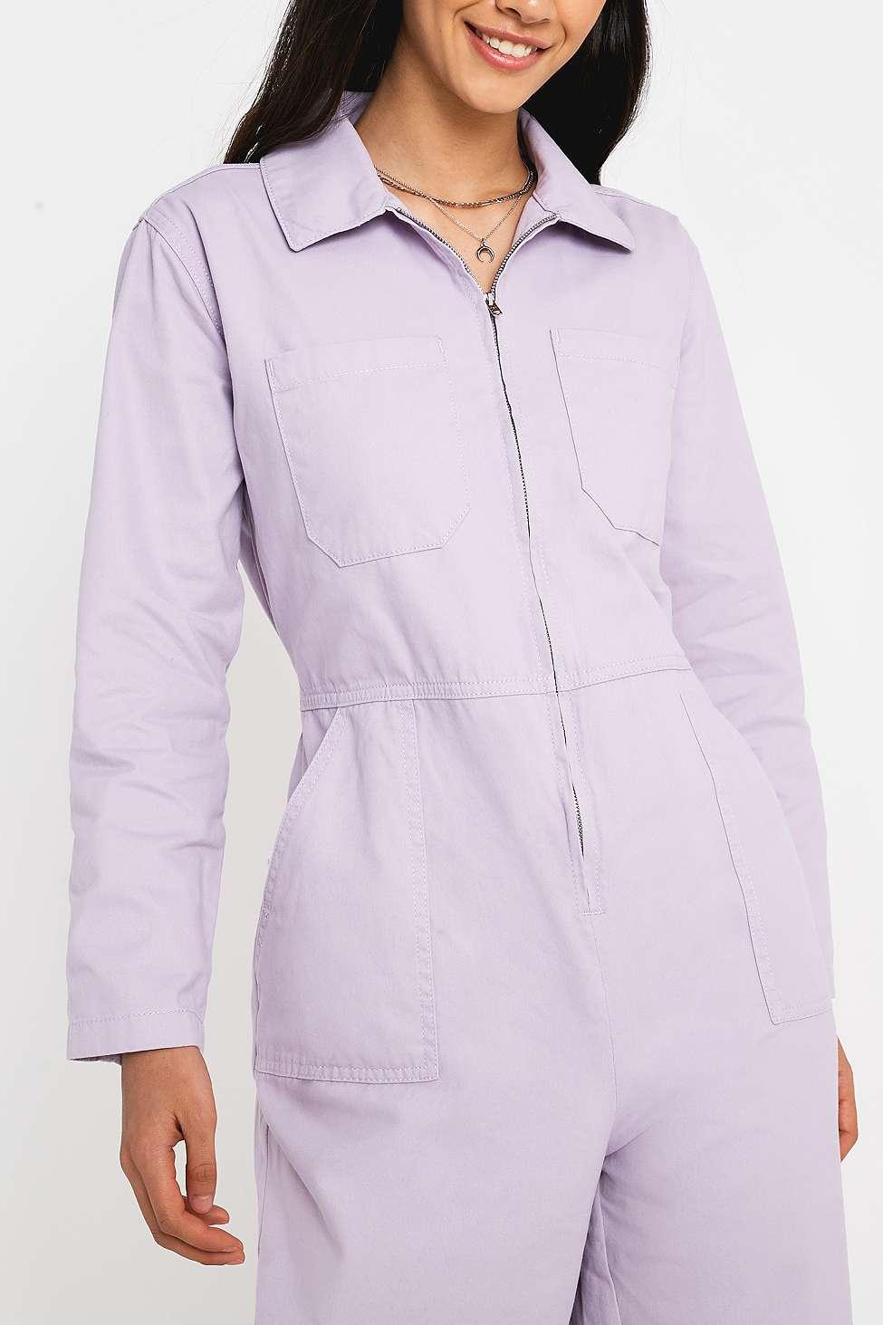 lilac utility jumpsuit
