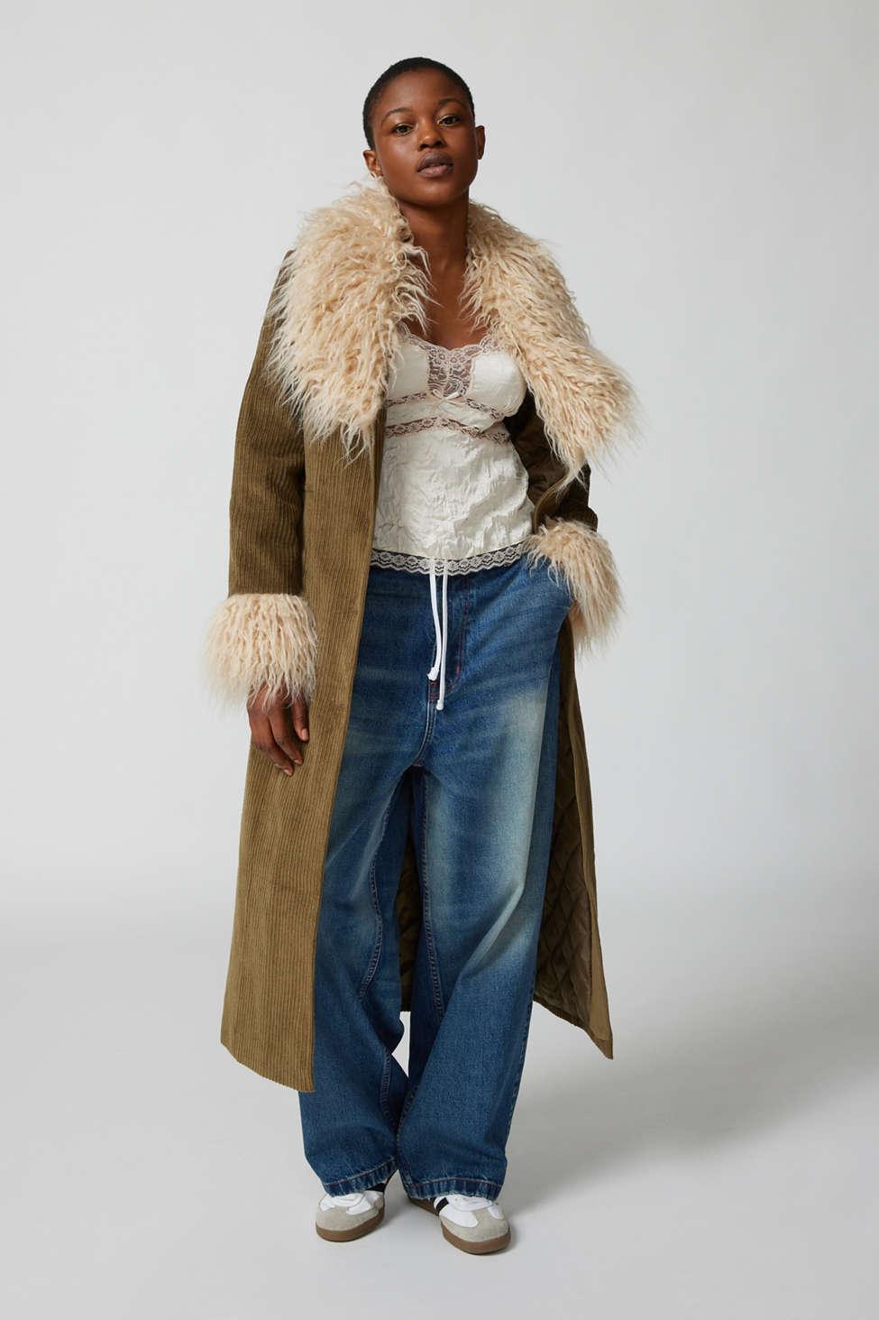 Fuzzy jacket urban outfitters deals