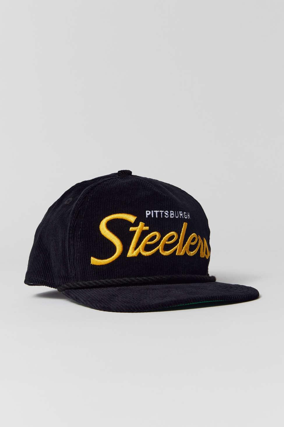 Pittsburgh Pirates Baseball Hat - Vintage Black Corduroy men's