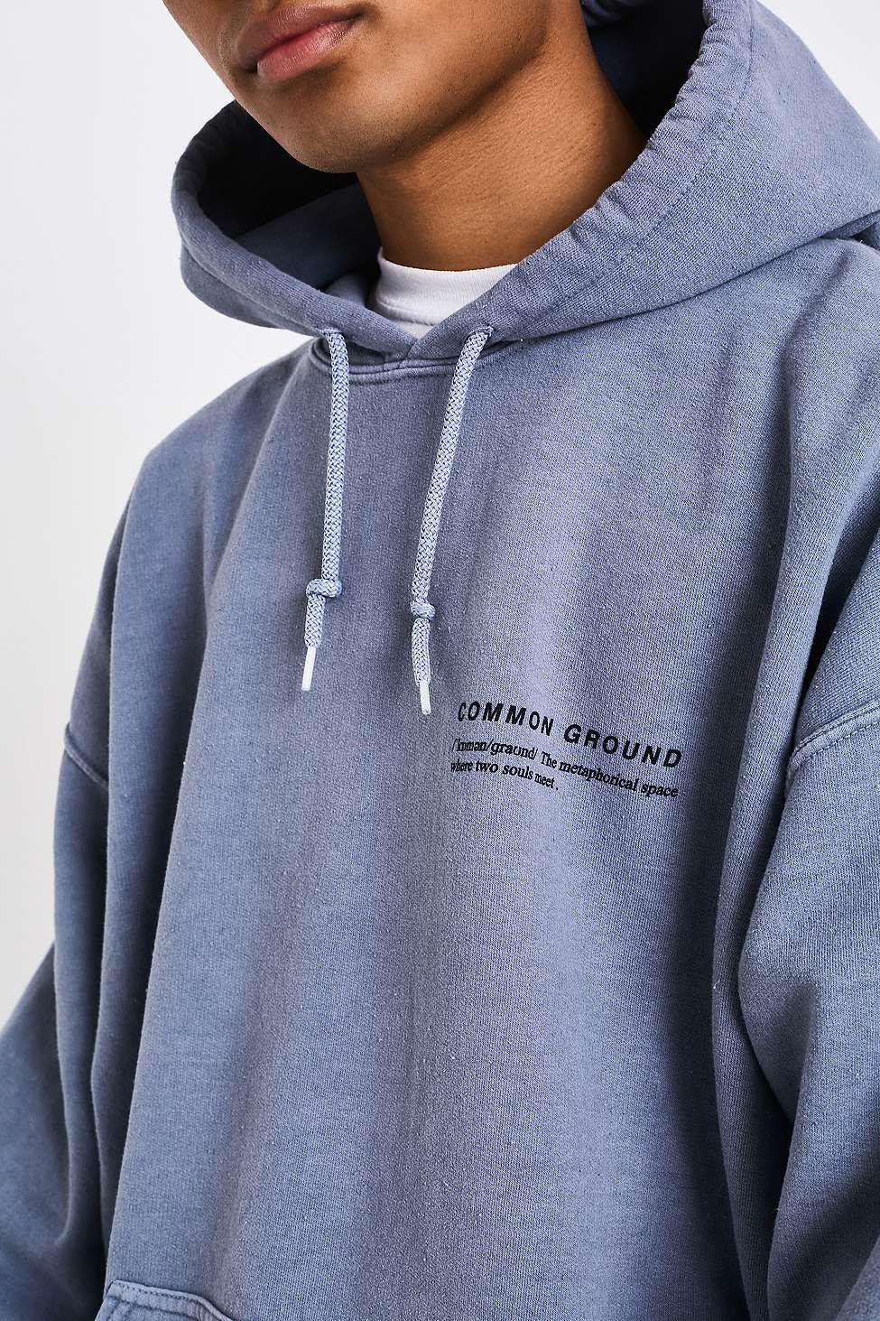 Uo rare breed washed grey hoodie Clearance