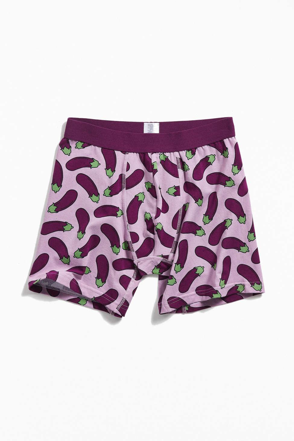 eggplant boxer shorts