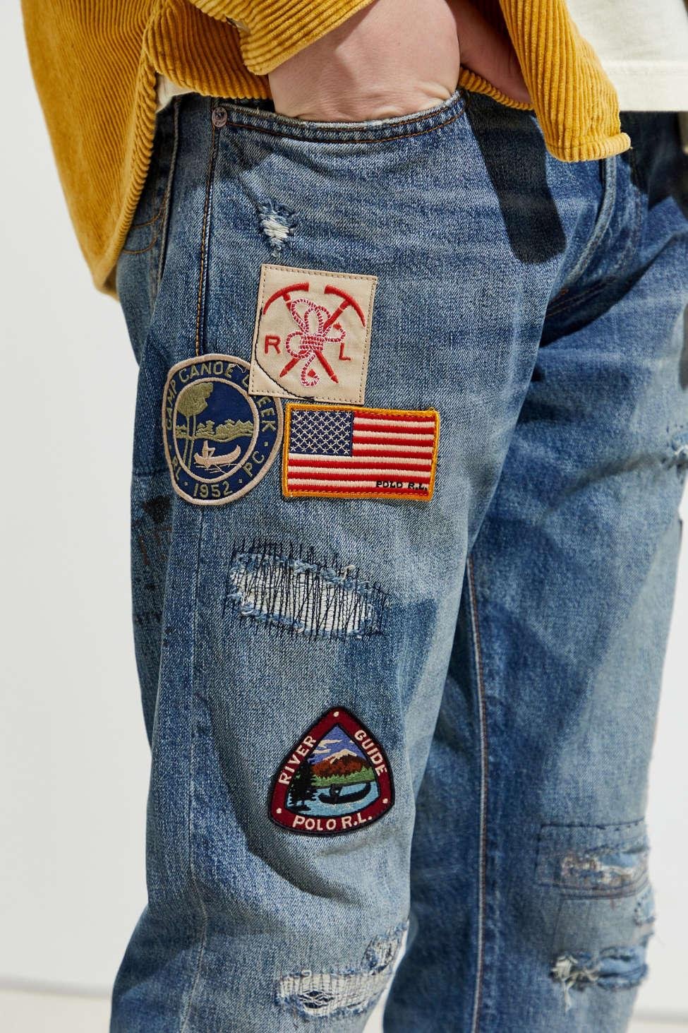 Top 95+ imagen polo ralph lauren jeans with patches