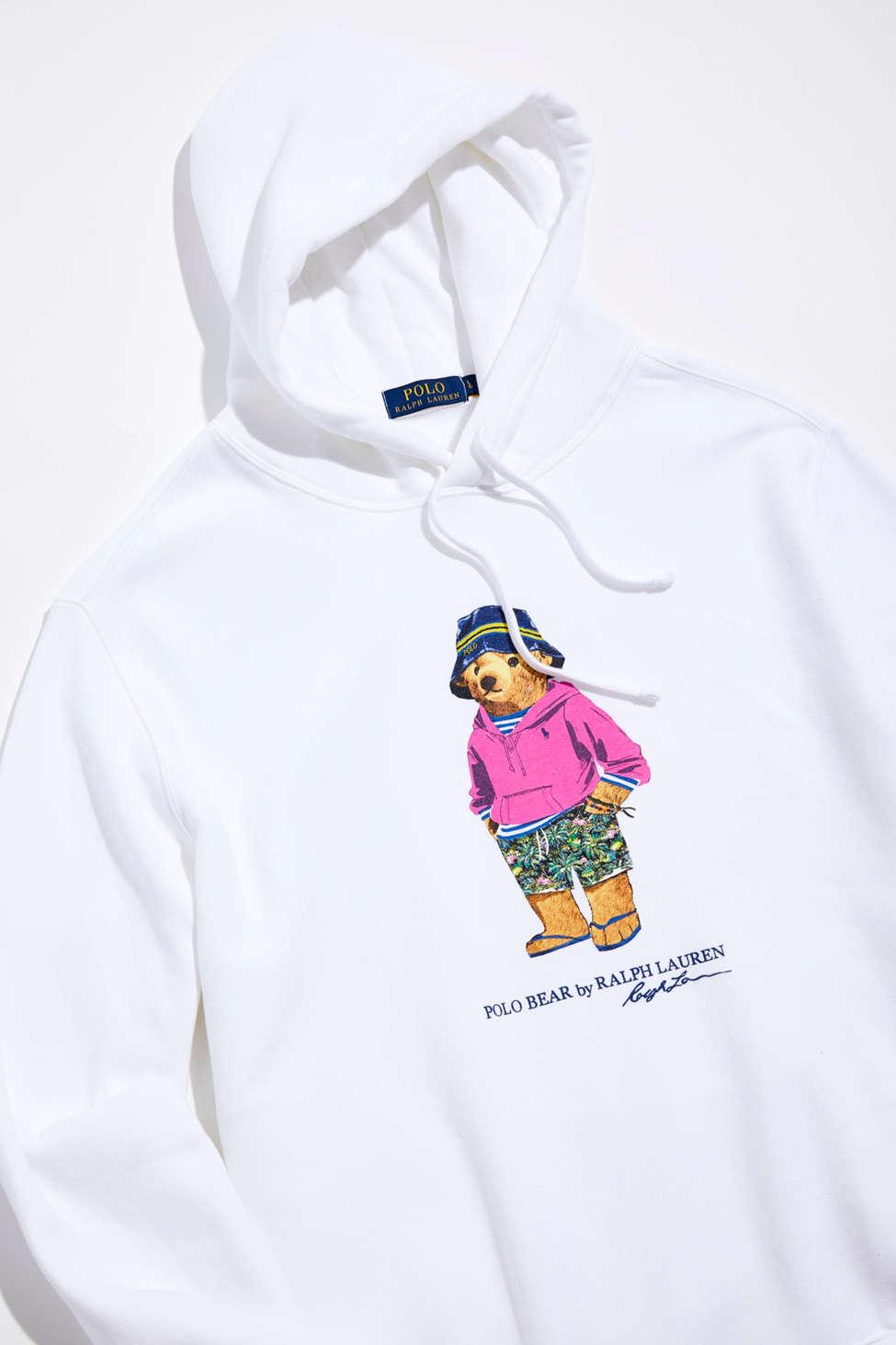 Polo Ralph Lauren Bear Uo Exclusive Hoodie Sweatshirt in White for Men |  Lyst