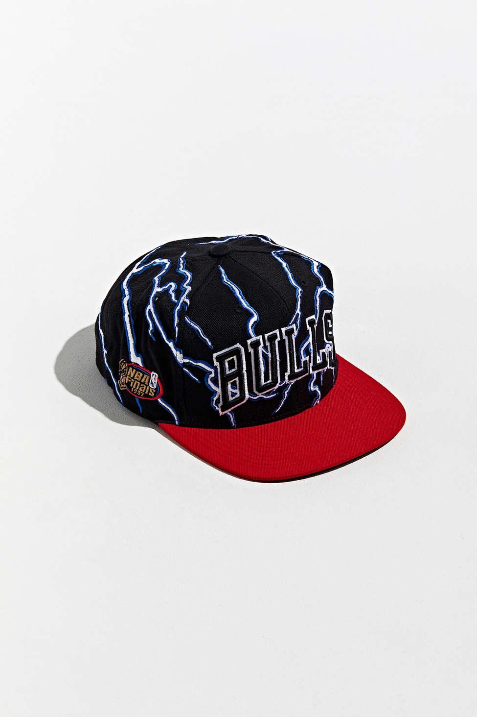 Men's Mitchell & Ness Black Chicago Bulls NBA 75th Anniversary What The?  Snapback Hat
