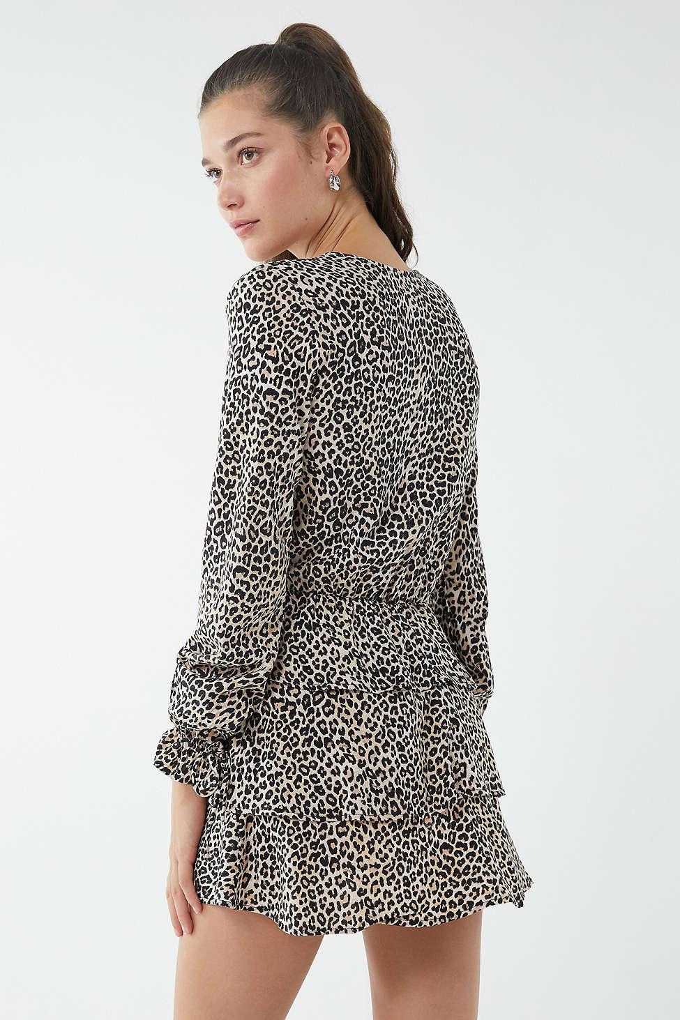 motel kepsibelle leopard mini dress