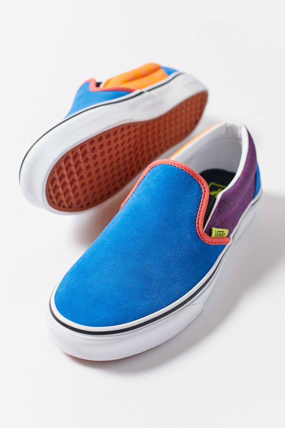 Vans Mismatch Colorblock Slip-on Sneaker in Blue | Lyst