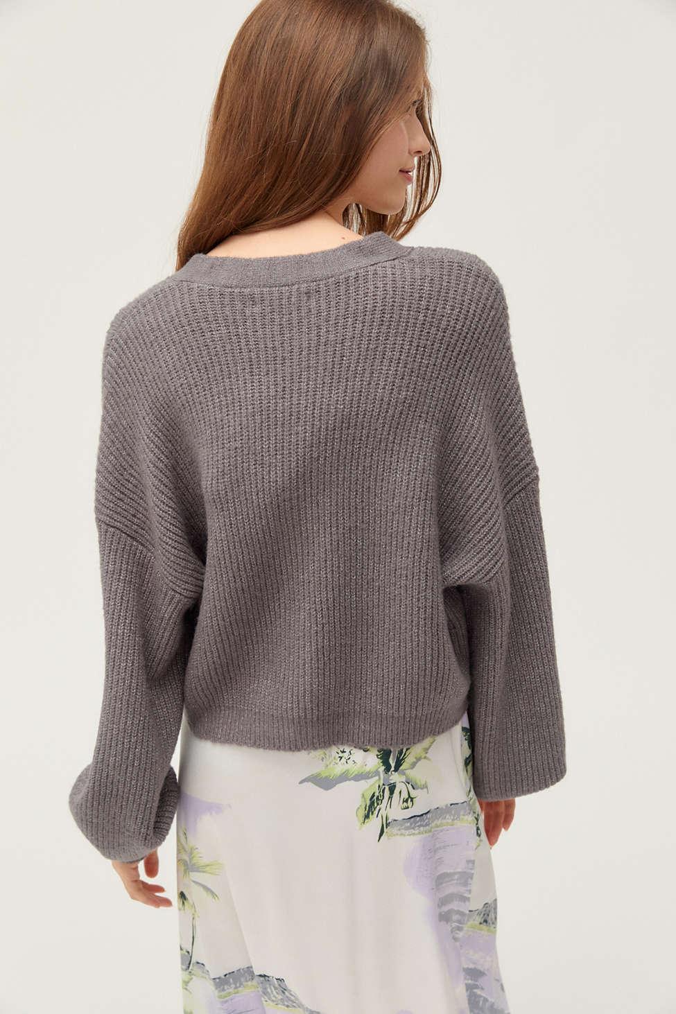 truly madly deeply piper slouchy balloon sleeve cardigan