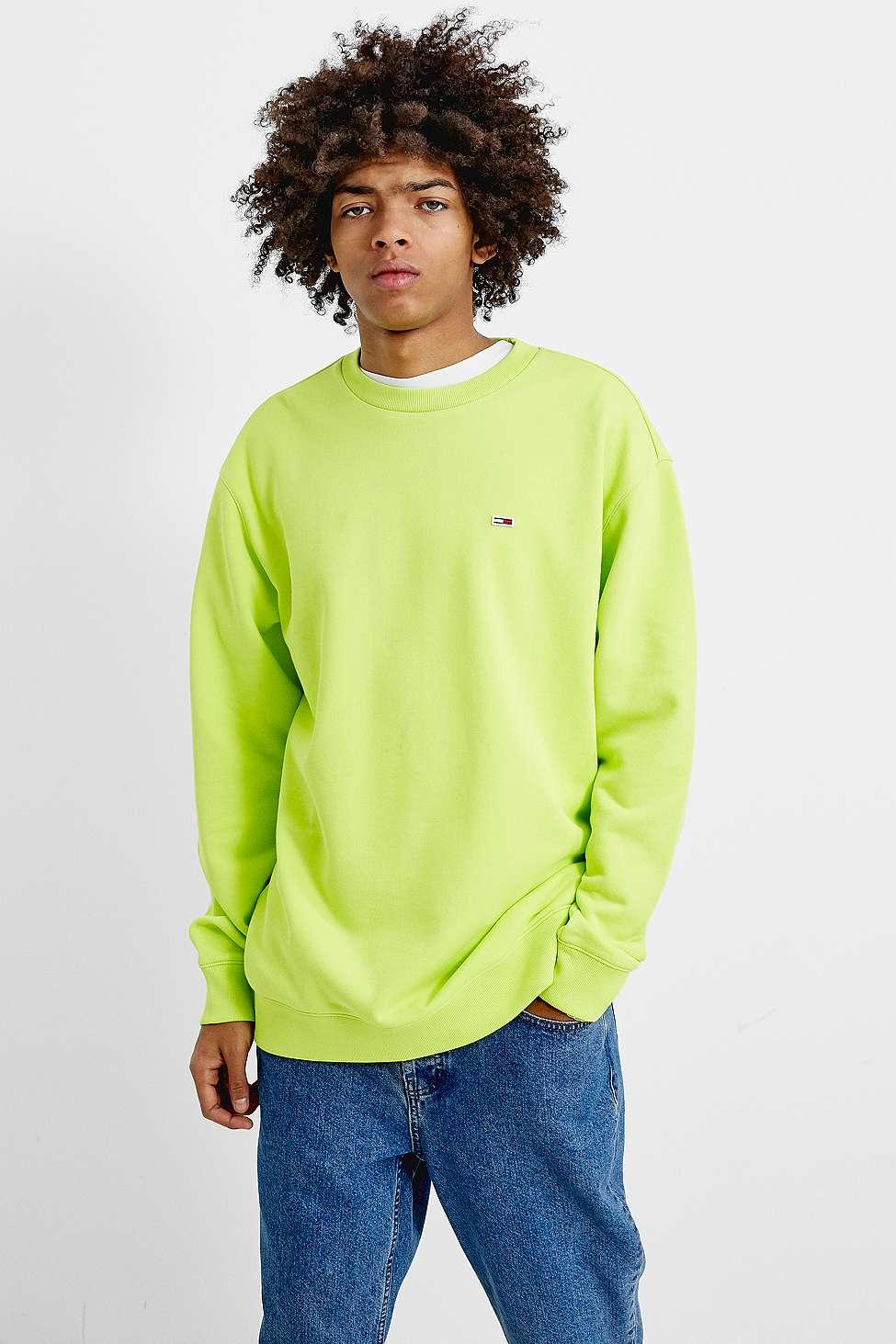 tommy jeans neon sweatshirt