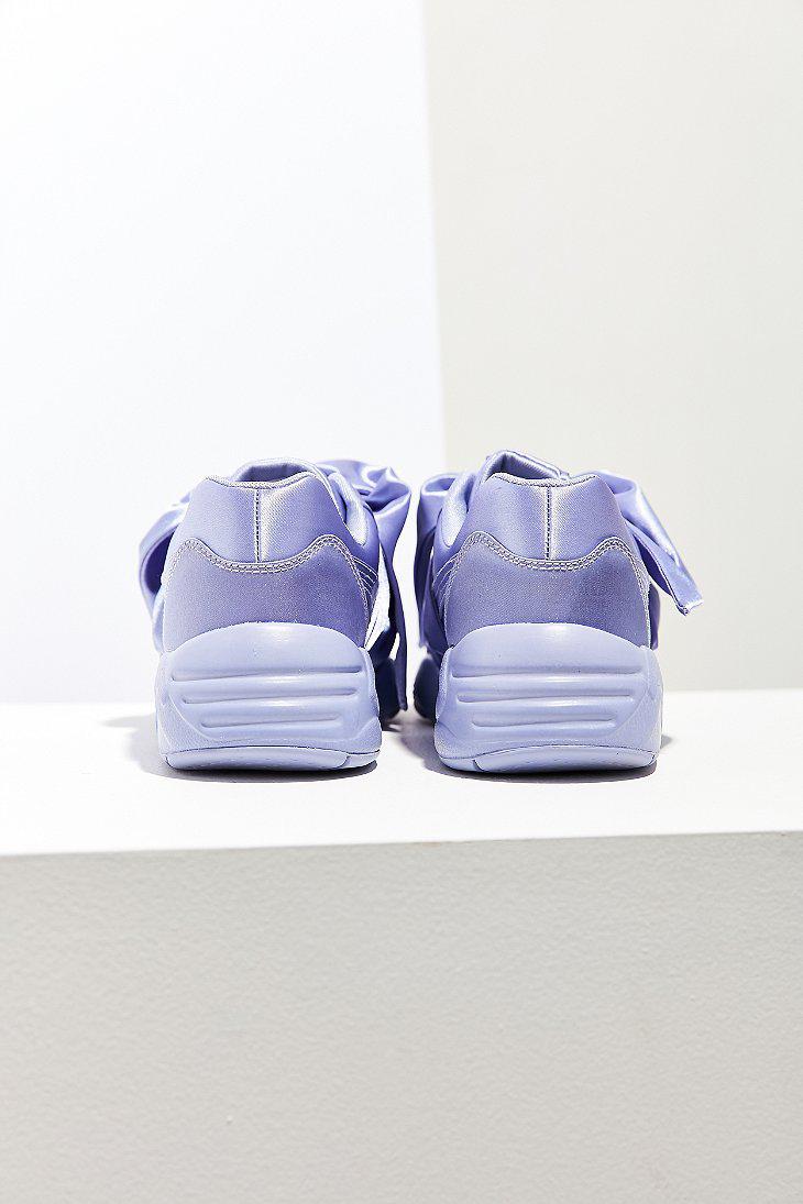 PUMA Satin Fenty By Rihanna Bow Sneaker in Purple (Blue) | Lyst
