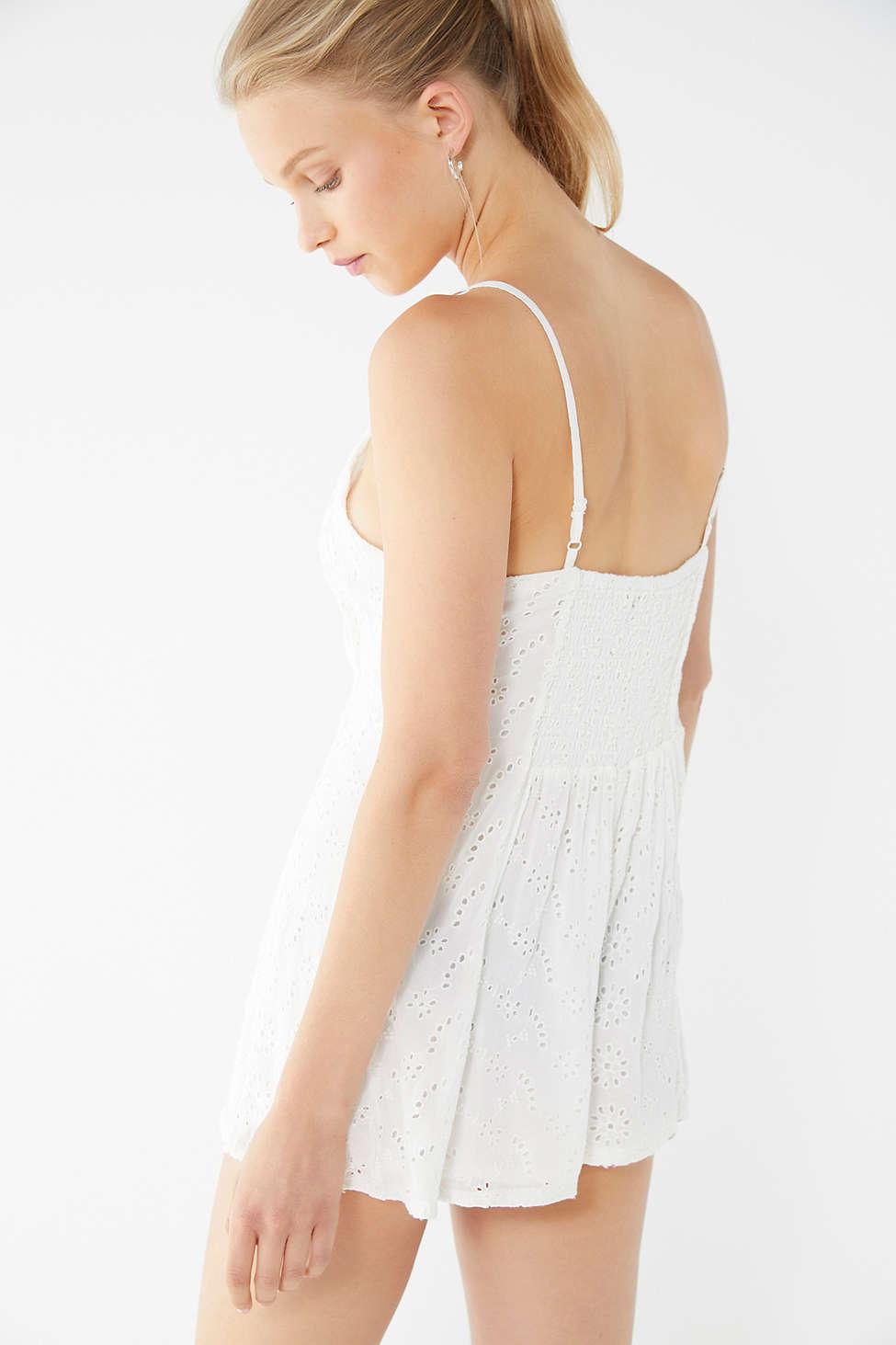 urban outfitters white romper
