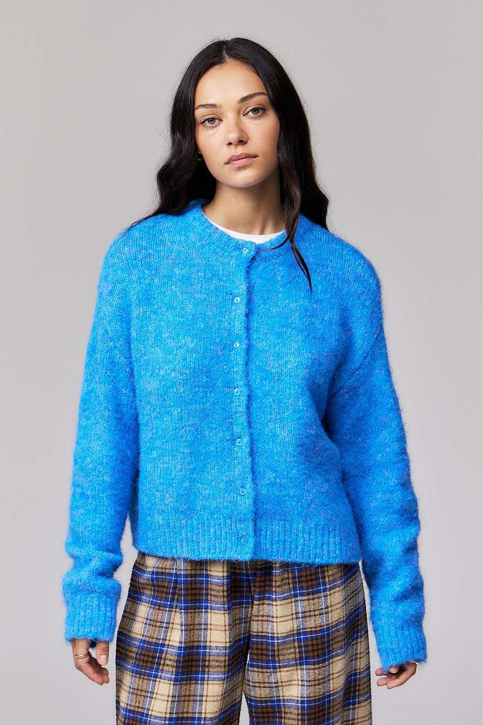 Urban Outfitters Uo Dakota Knit Cardigan in Blue Lyst UK