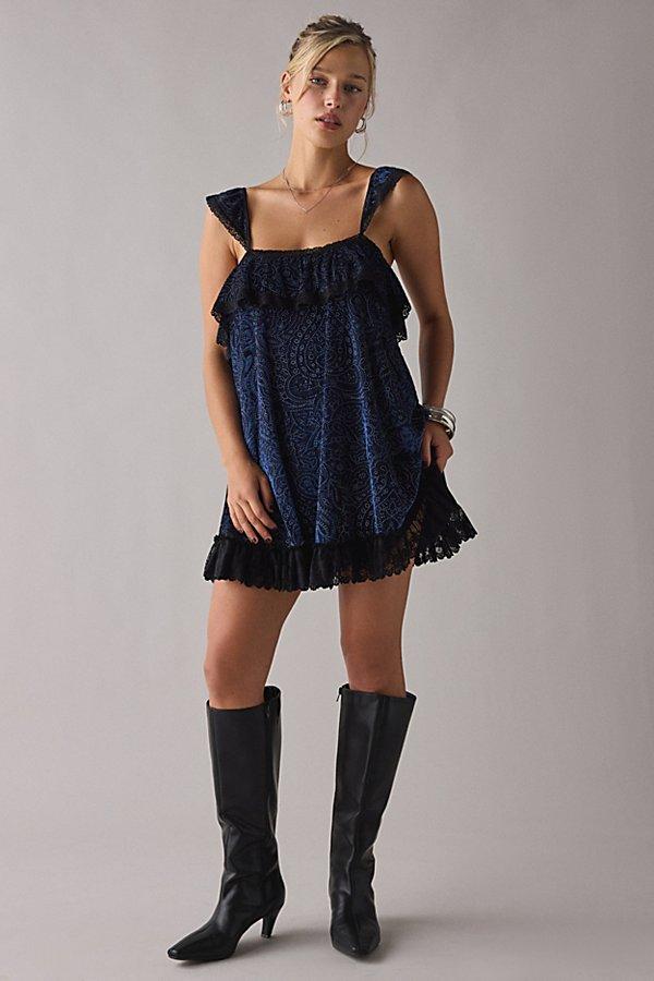 dreaming of blue dress Miracle Dreaming Lurex Mini Dress - Cobalt Blue main image 0