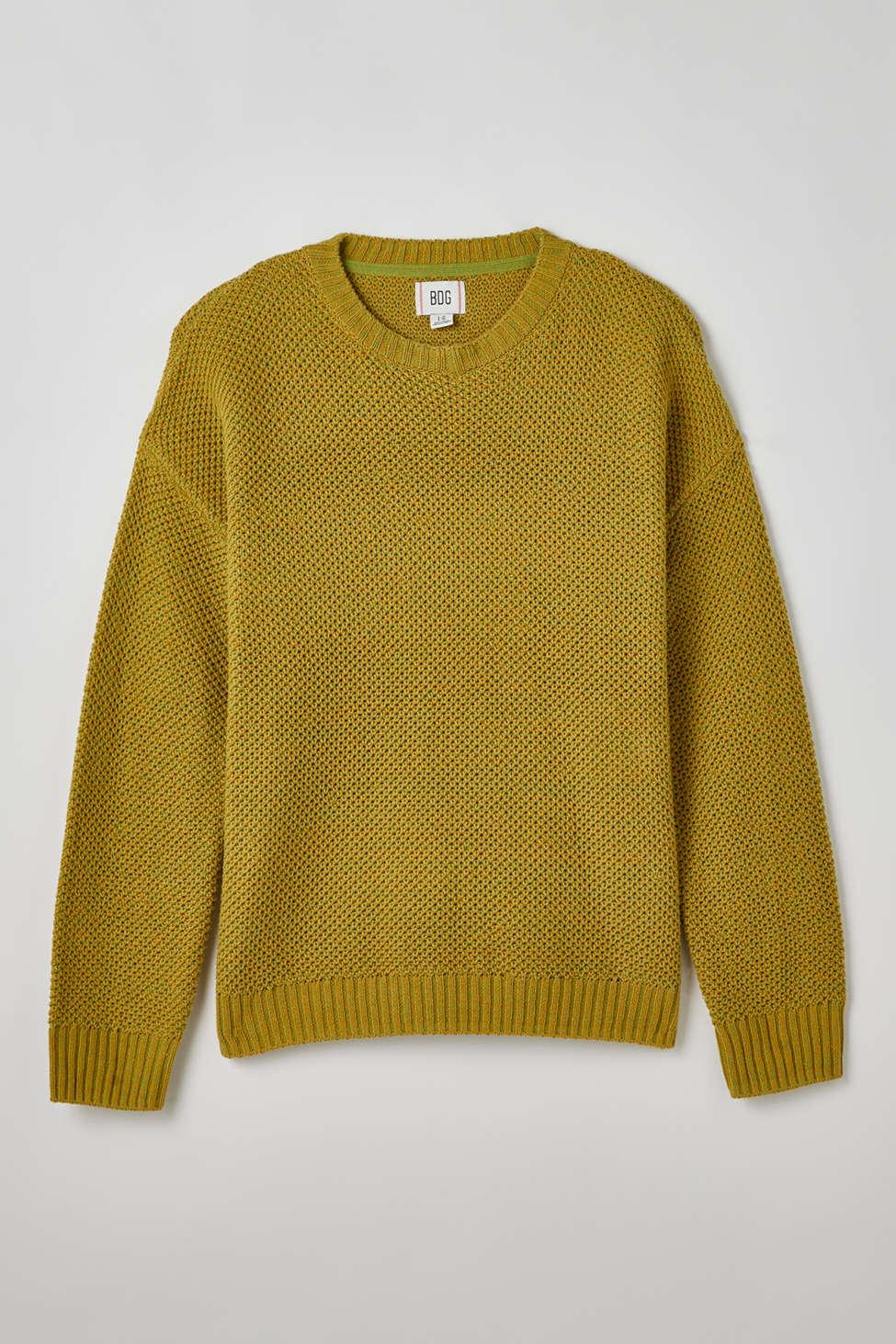 BDG Maxfield Crew Neck Sweater in Green for Men | Lyst