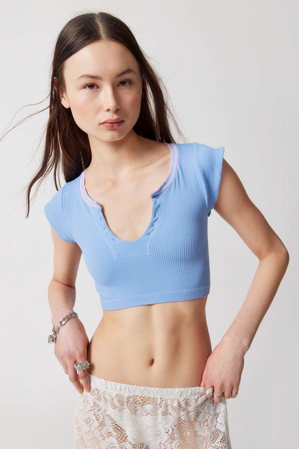 Out From Under Go For Gold Seamless Top in Blue