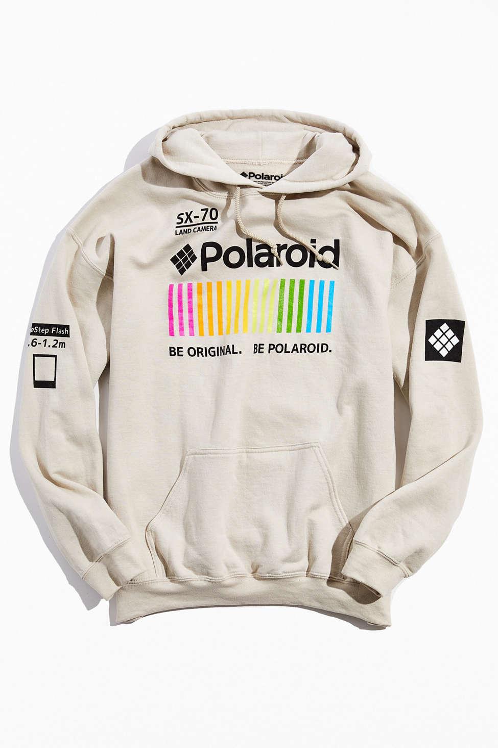 Urban Outfitters Polaroid Hoodie Sweatshirt in Gray for Men | Lyst