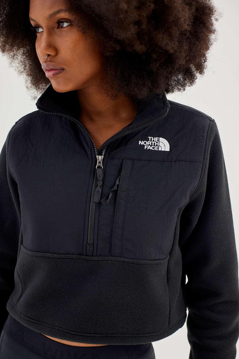 The North Face Denali Cropped Fleece Jacket in Blue | Lyst