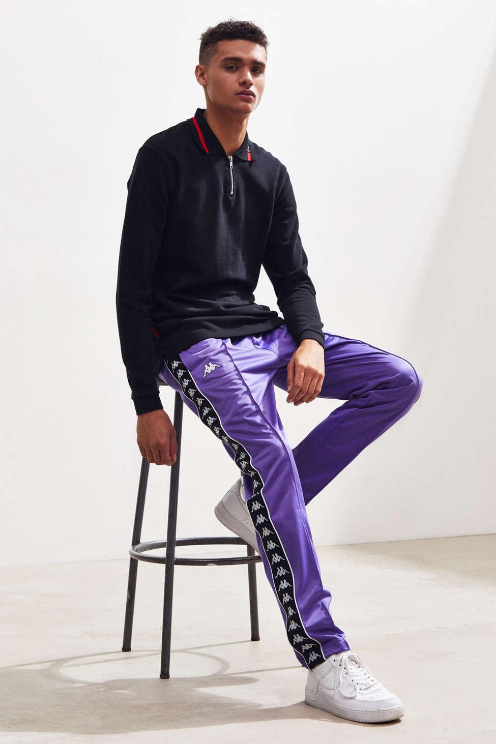 Kappa Banda Astoria Slim Track Pant in Purple for Men | Lyst