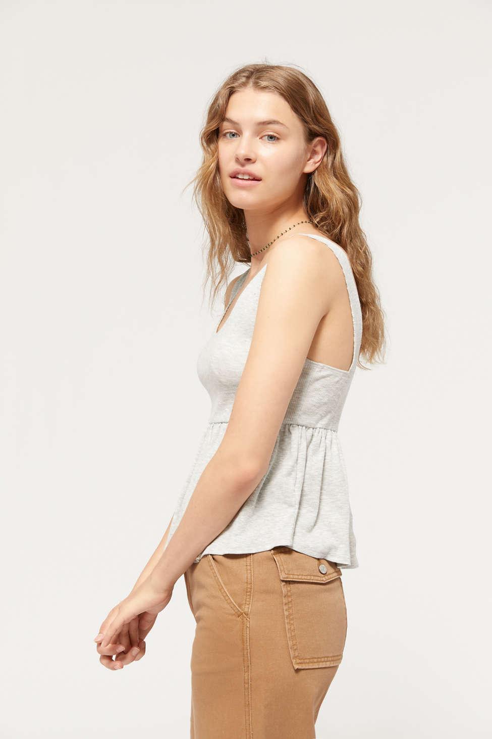 truly madly deeply peplum tank