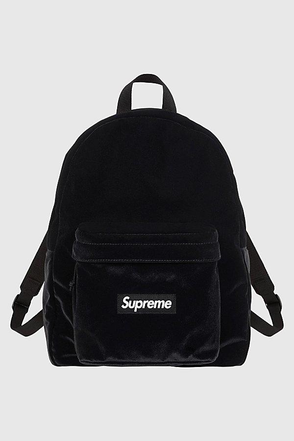 Supreme Velvet Backpack in Black for Men | Lyst