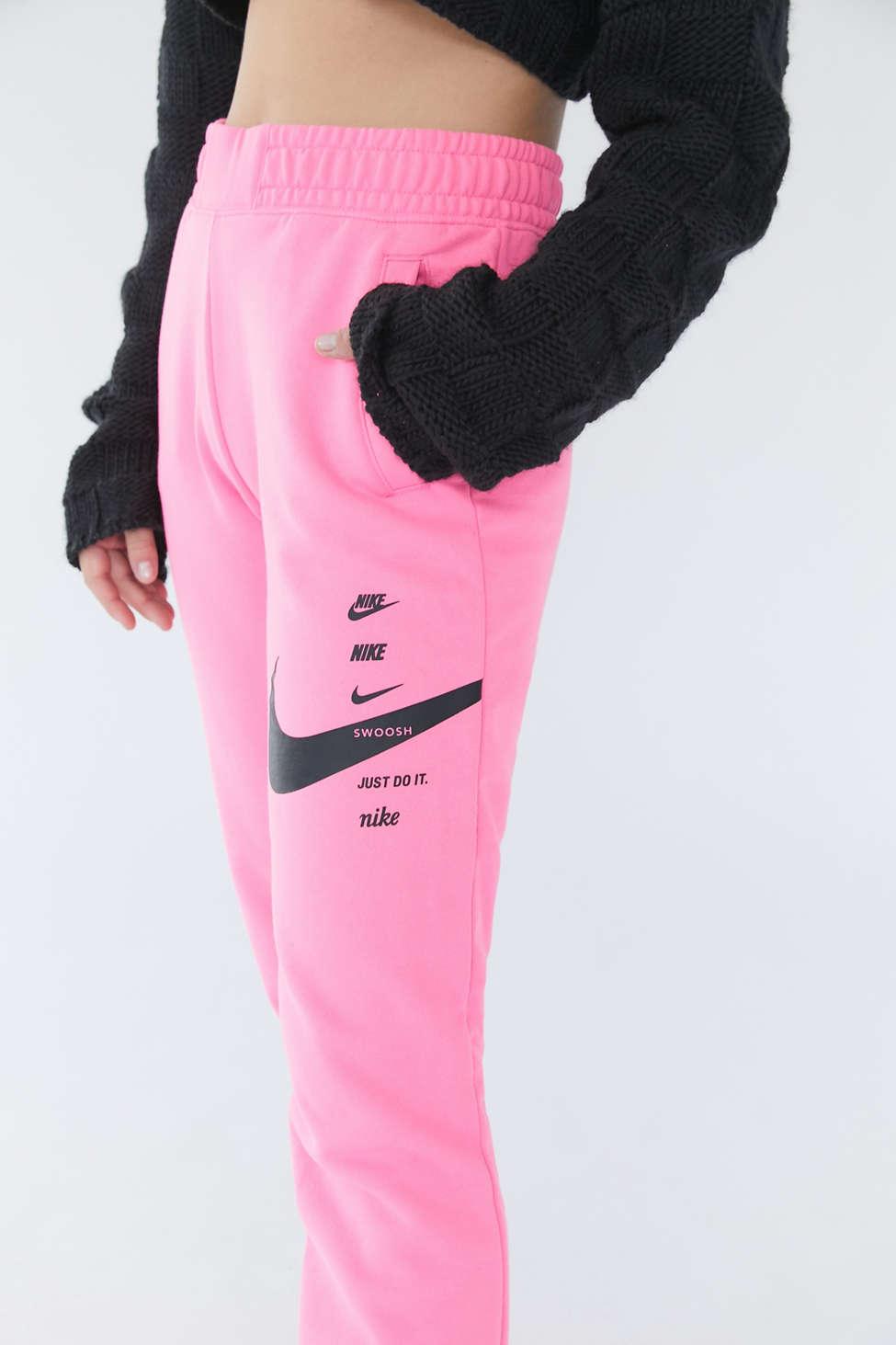 nike stacked swoosh logo sweatpant