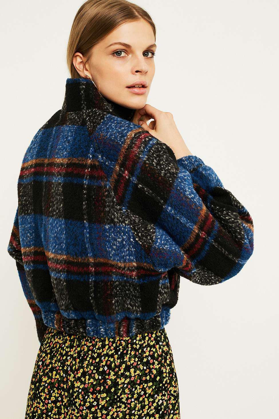 urban outfitters batwing teddy fleece jacket