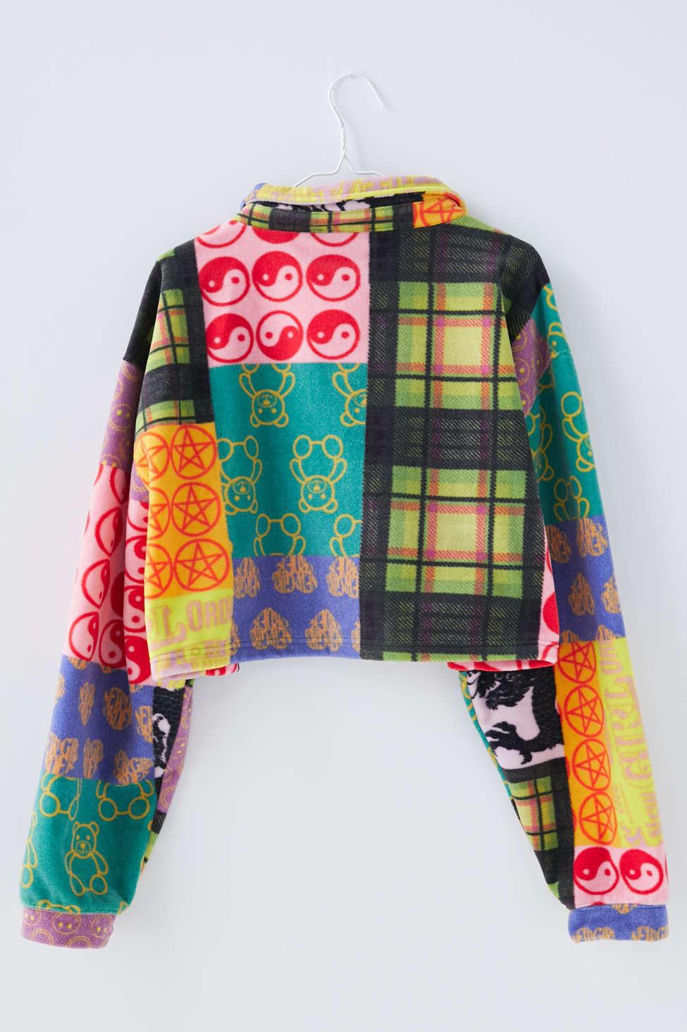 new girl order patchwork fleece joggers