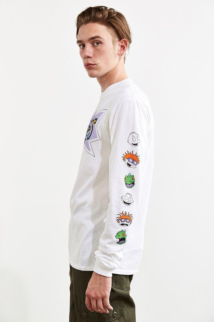 Long Sleeve T-shirt in White for Men 